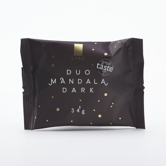 Duo Mandala tmavá čokoláda 34g