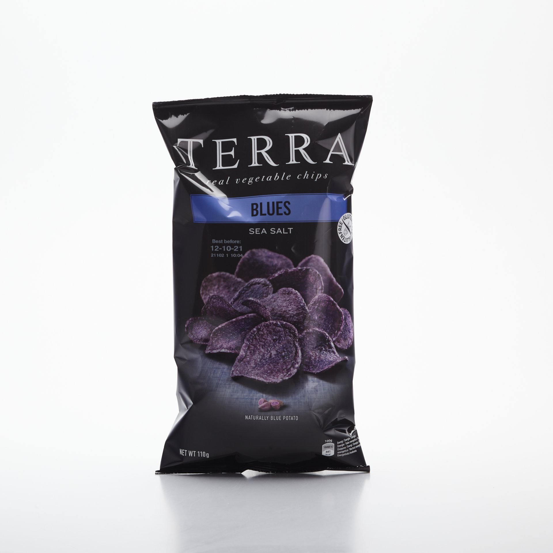 TERRA chips z modrých zemiakov 110g