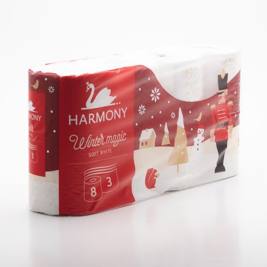Toaletný papier Harmony Soft 3vrs., 8ks