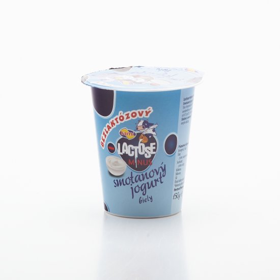 Bezlaktózový smotanový jogurt biely 150g