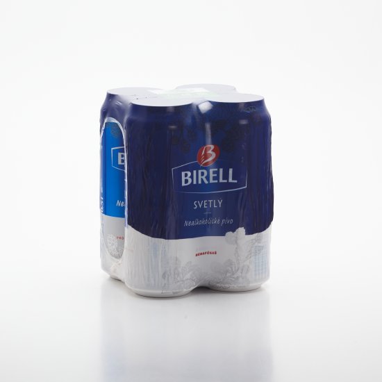 Birell svetlé pivo plech 4x0,5l