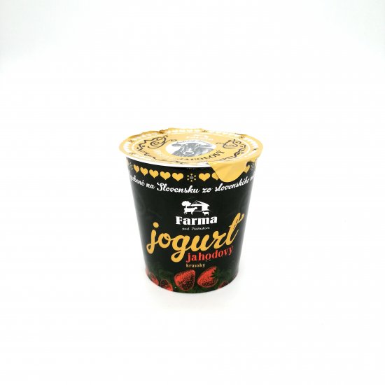 Kravský jogurt jahodový 150ml