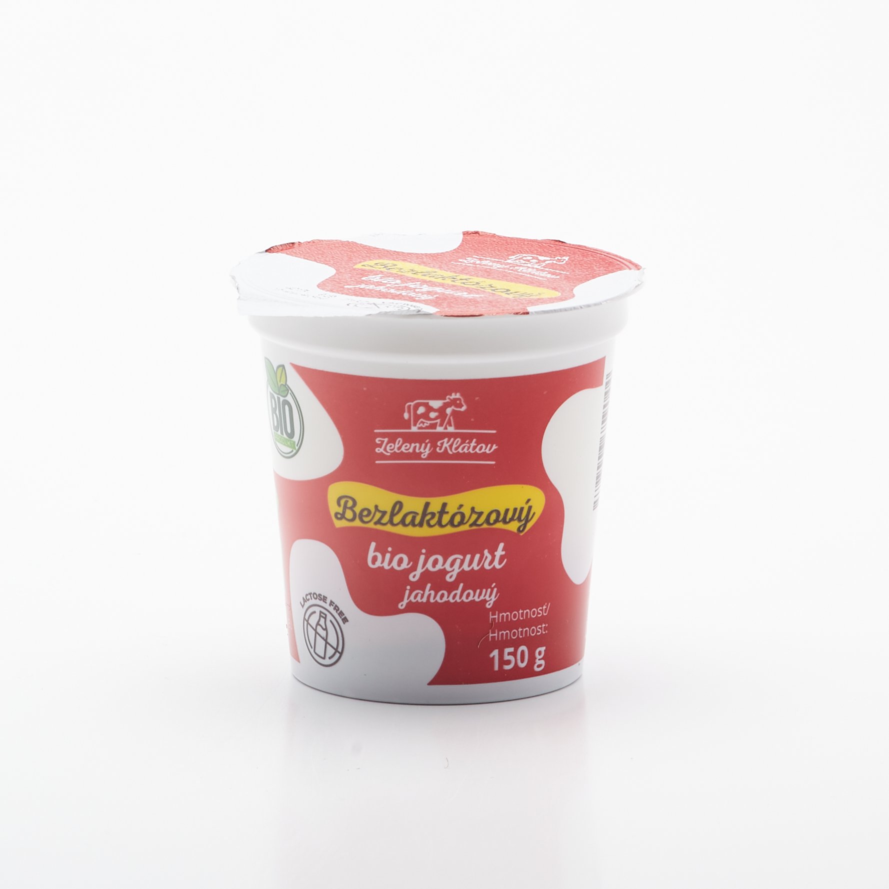 BIO Bezlaktózový jahodový jogurt 150g