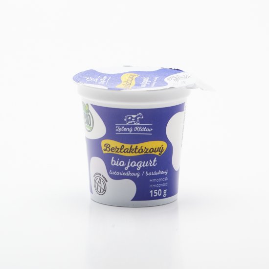 BIO Bezlaktózový jogurt čučoriedka 150g