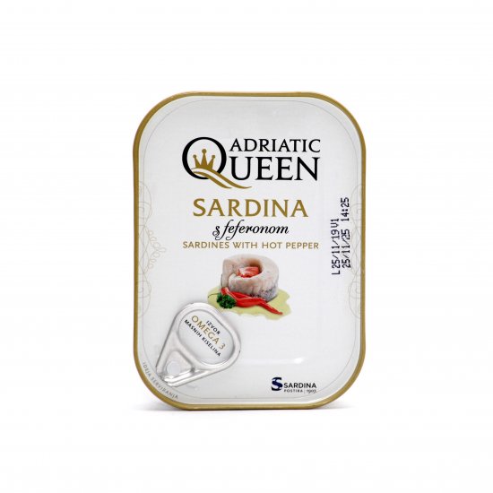 Queen sardinky pikant 105 g