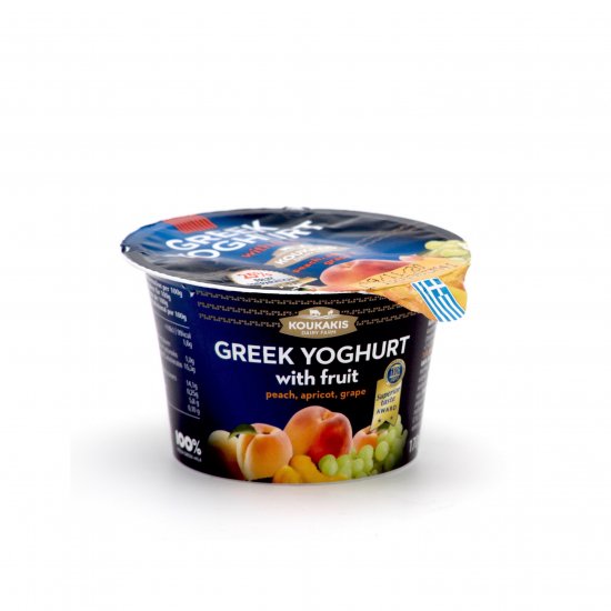Grécky jogurt 2% marhuľa a broskyňa 170g