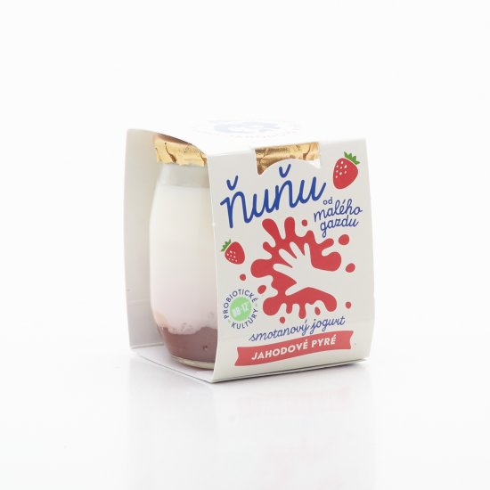 Bifidový smotanový jogurt s jahodou 115g