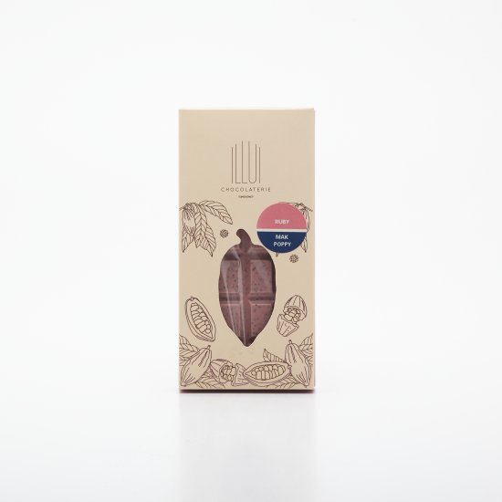 Tabuľková čokoláda RUBY s makom 70g