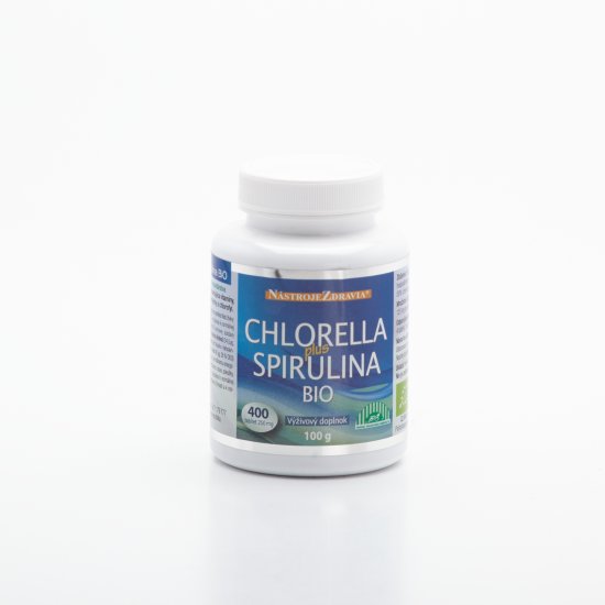 BIO Chlorella Plus Spirulina tablety