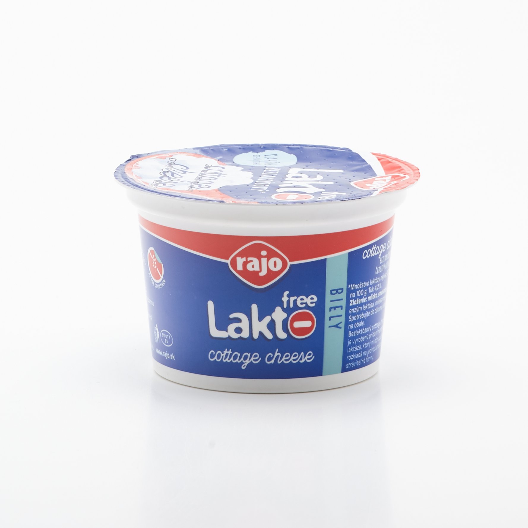 Cottage cheese laktofree biely 180g