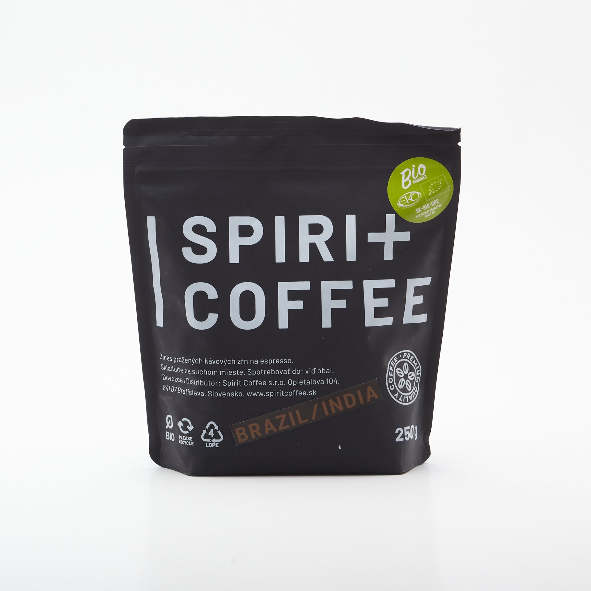 BIO Spirit Coffee -Brazil/India Org.250g