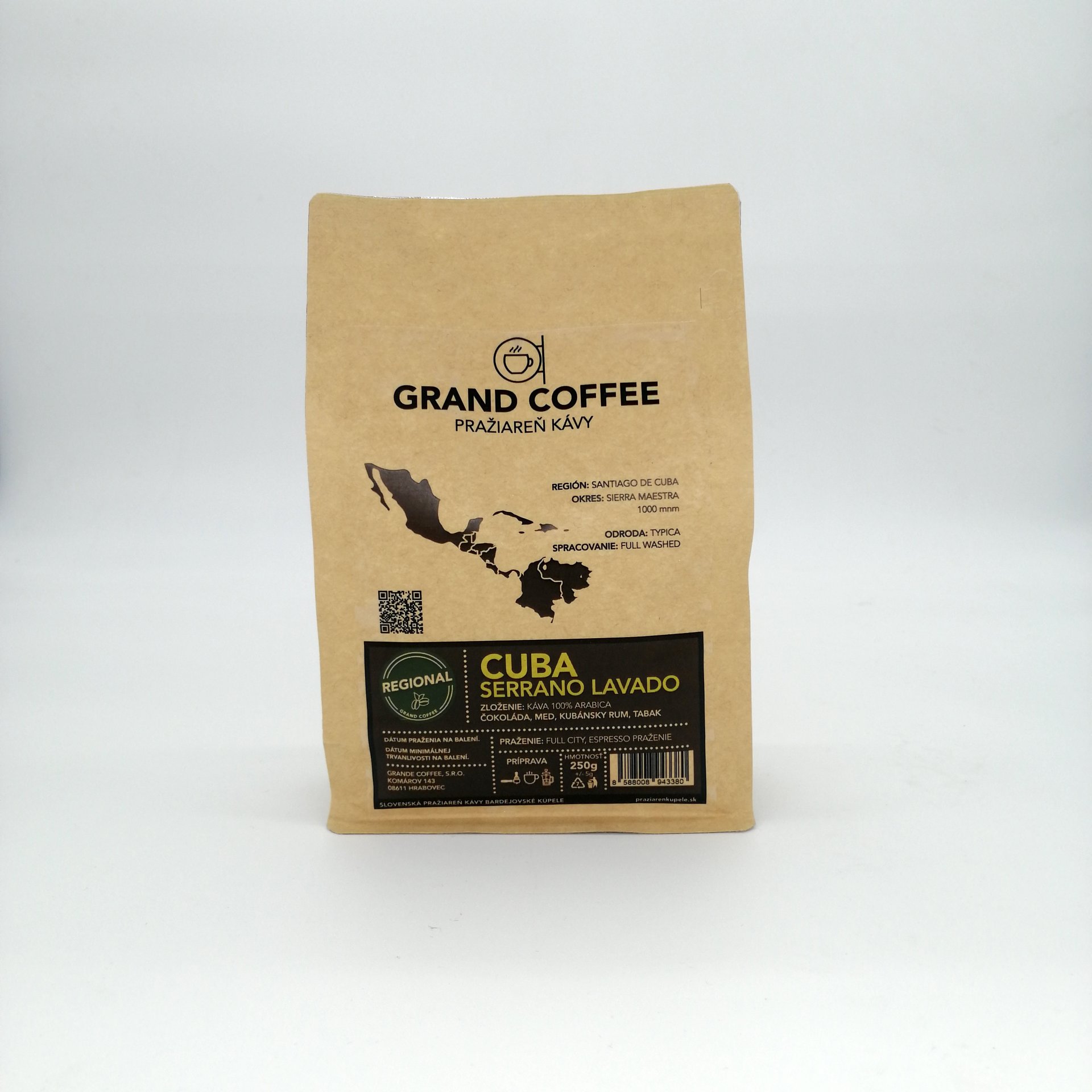 Grande Coffee  Cuba Serrano Lavado 250g